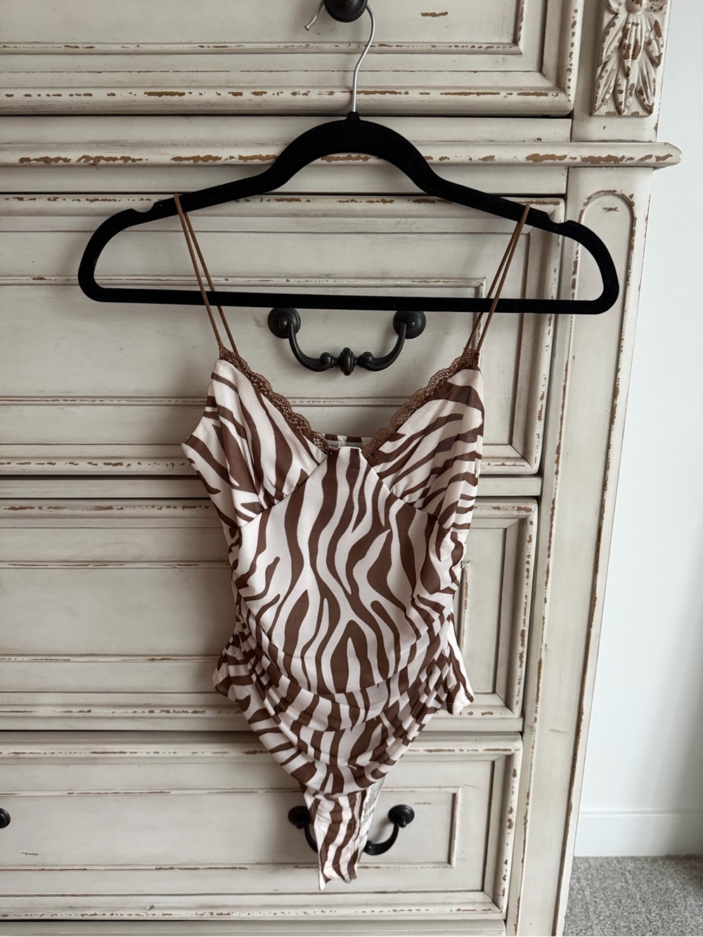 Princess Polly Zebra Print Bodysuit